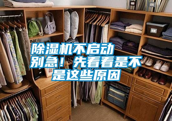 除濕機(jī)不啟動(dòng)   別急！先看看是不是這些原因