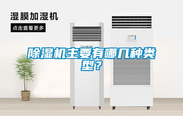 除濕機主要有哪幾種類型？