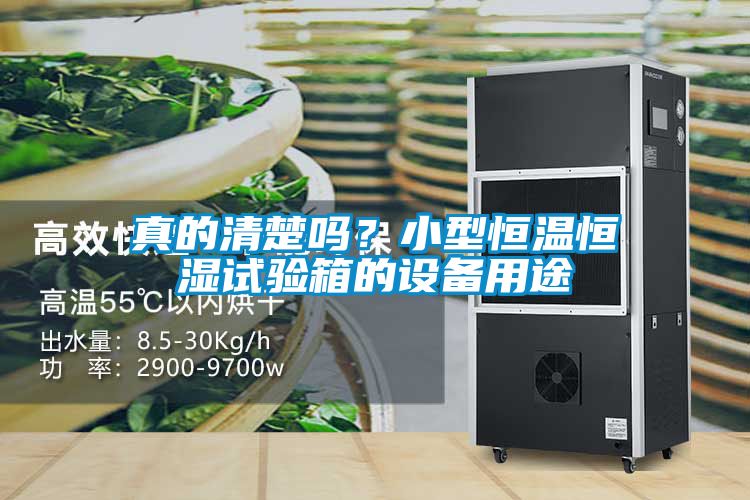 真的清楚嗎？小型恒溫恒濕試驗箱的設(shè)備用途
