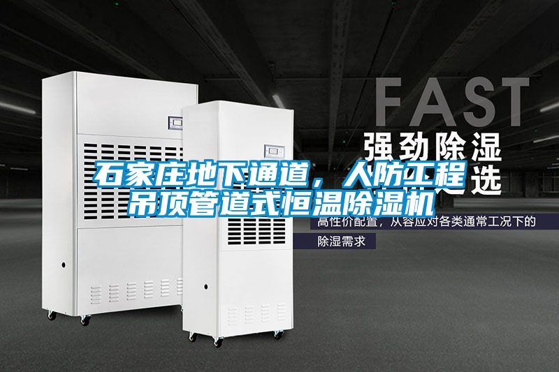 石家莊地下通道，人防工程吊頂管道式恒溫除濕機