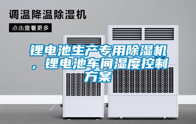鋰電池生產(chǎn)專用除濕機(jī)，鋰電池車間濕度控制方案