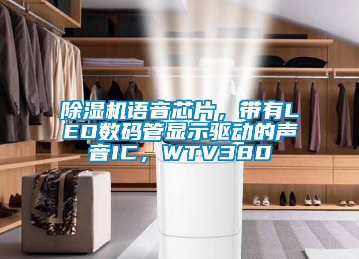 除濕機語音芯片，帶有LED數(shù)碼管顯示驅(qū)動的聲音IC，WTV380