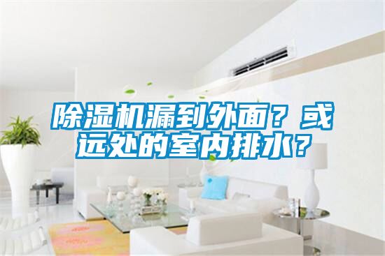 除濕機(jī)漏到外面？或遠(yuǎn)處的室內(nèi)排水？