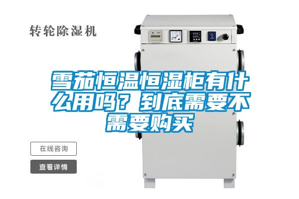 雪茄恒溫恒濕柜有什么用嗎？到底需要不需要購買