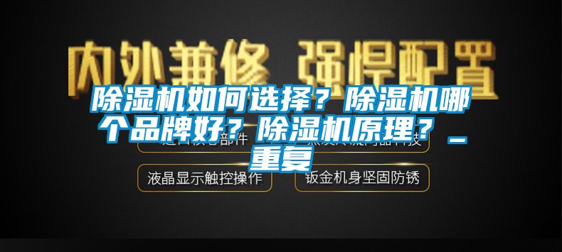 除濕機(jī)如何選擇？除濕機(jī)哪個(gè)品牌好？除濕機(jī)原理？_重復(fù)