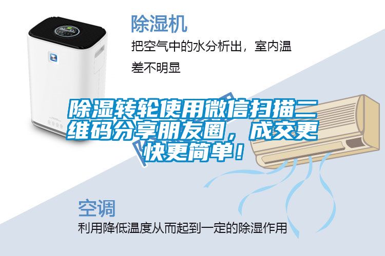除濕轉(zhuǎn)輪使用微信掃描二維碼分享朋友圈，成交更快更簡單！
